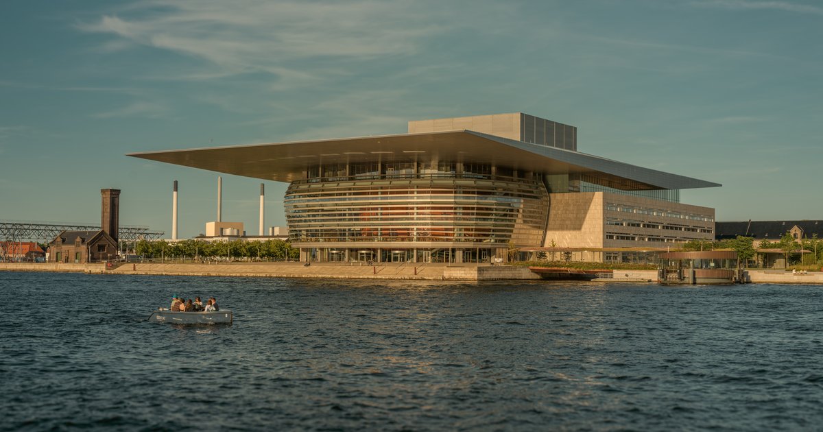 Copenhagen harbor, evening