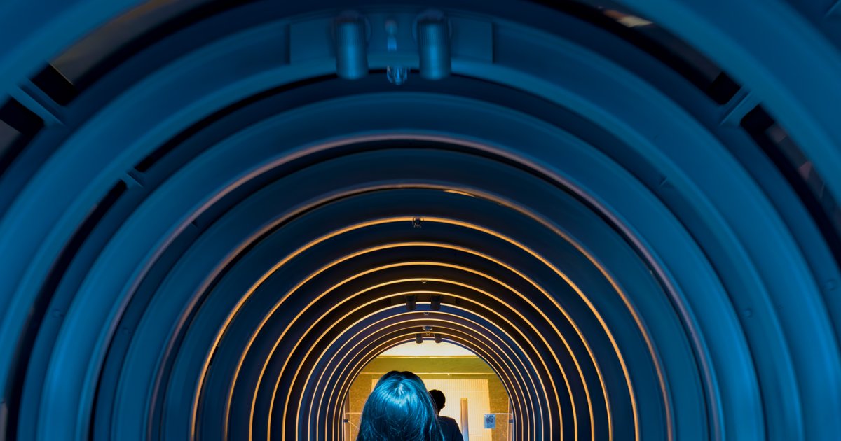 The escalator tube